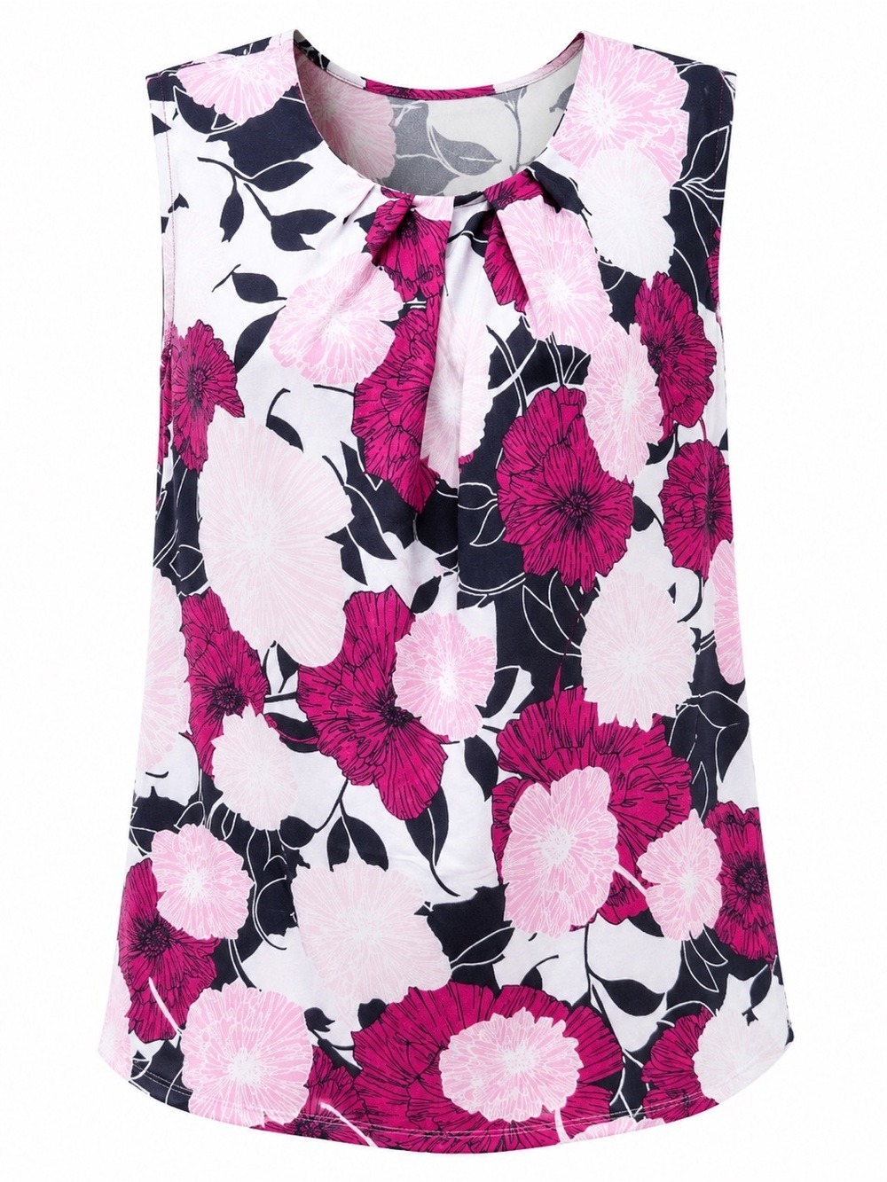 • 🌸 Jones New York Signature Floral Sleeveless Top | Size Large - Picture 2 of 10